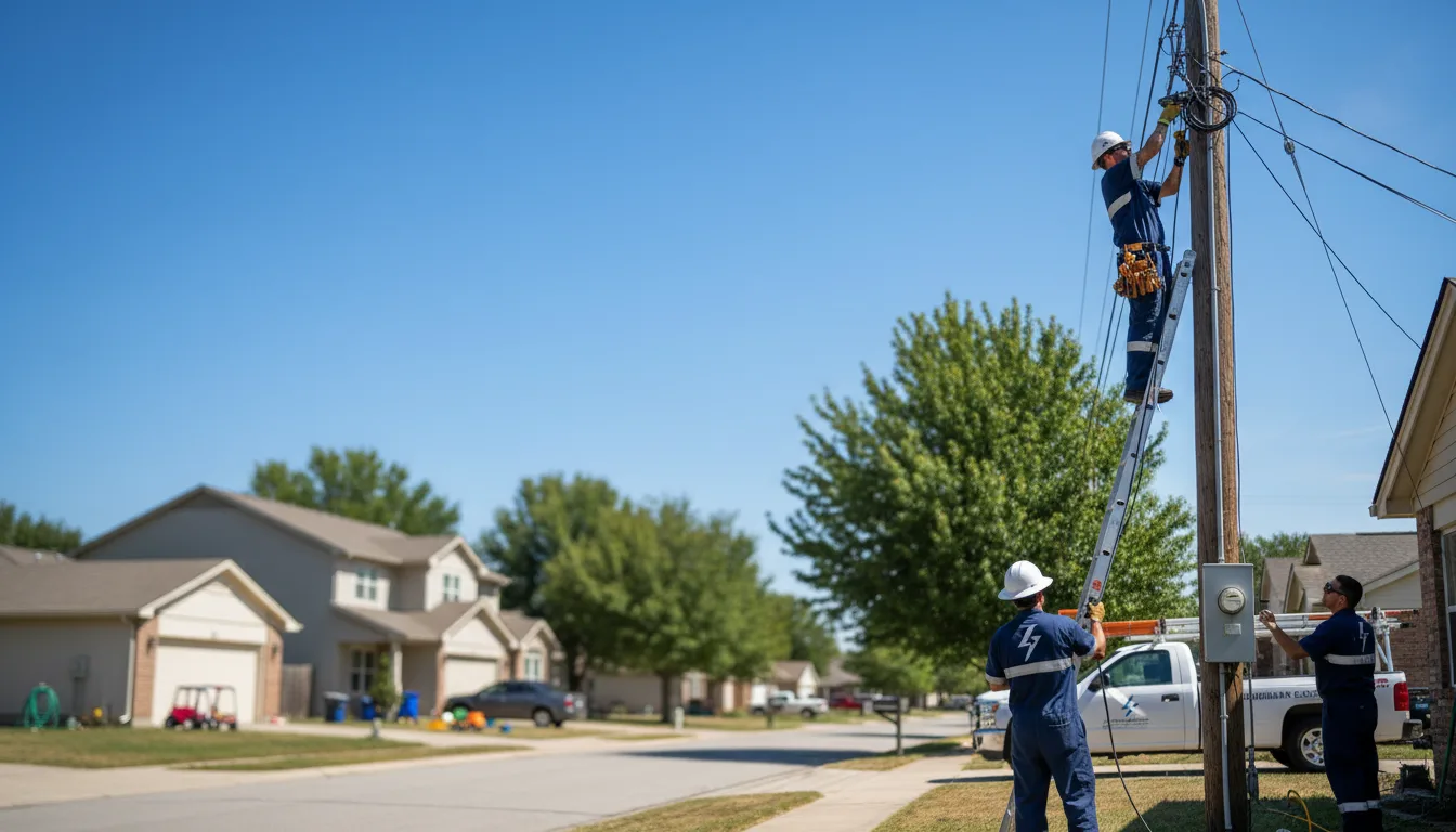 Residential electrician providing installation services in Weaver, AL
